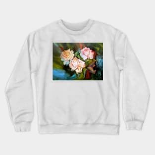 Peachy Roses Crewneck Sweatshirt